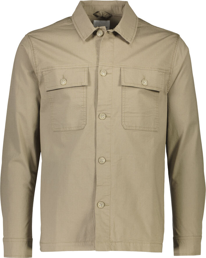 Lindbergh Rip stop overshirt L/S Sand