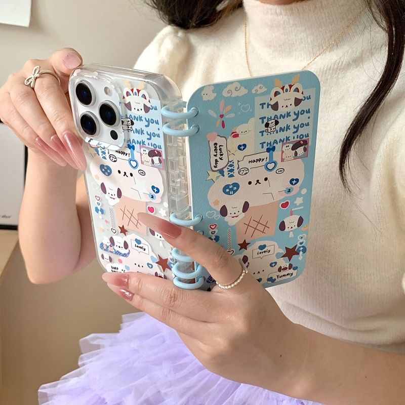 Fonekase - Animal Folio-telefoonhoesje - iPhone 16 Pro Max / 16 Pro / 16 Plus / 16 / 15 Pro Max / 15 Pro / 15 Plus / 15 / 14 Pro Max / 14 Pro / 14 Plus / 14 / 13 Pro Max / 13 Pro / 13 / 13 Mini