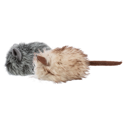 Trixie Katzenspielzeug Plüschmaus mit Katzenminze 9cm