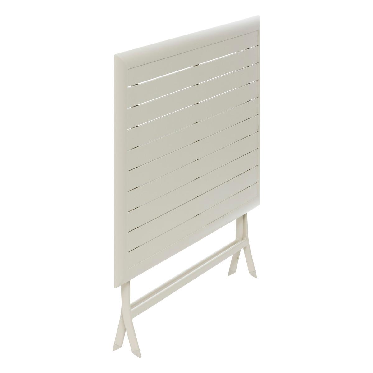 TABLE AZUA PLIANTE ALUMINIUM ARGILE 4 PLACES