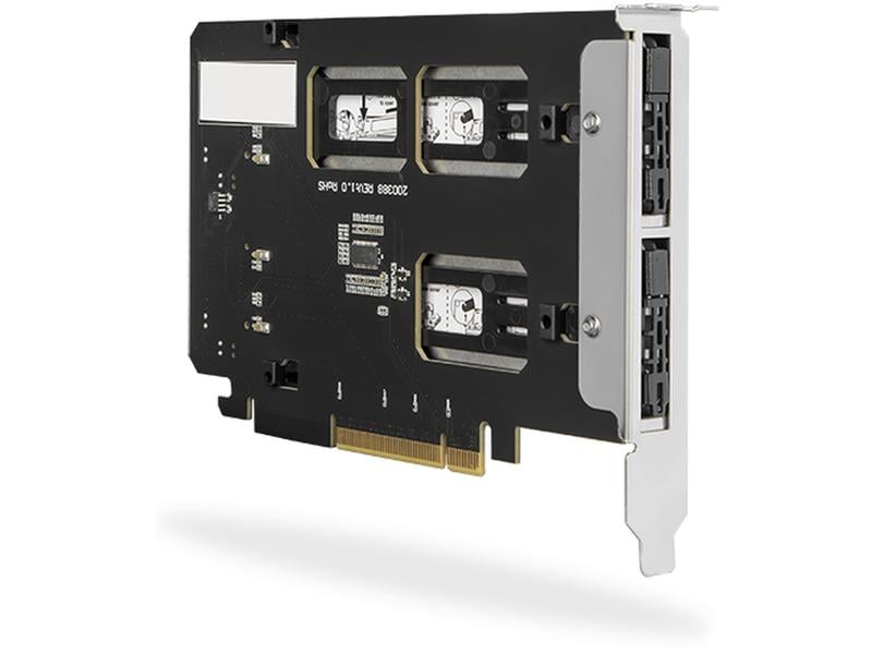 ICY DOCK Wechselrahmen ToughArmor MB842MP-B Wechselrahmen für 2x M.2 NVMe SSD für PCIe-Steckplatz