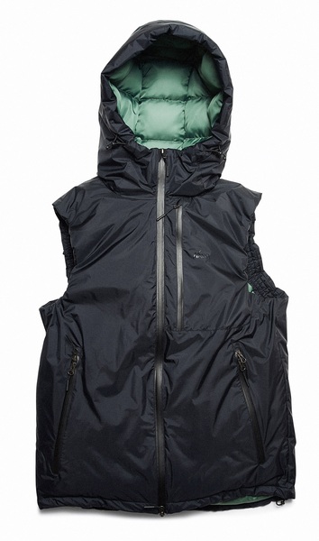 Gilet Spro Aurora Down Vest Black Moss Green
