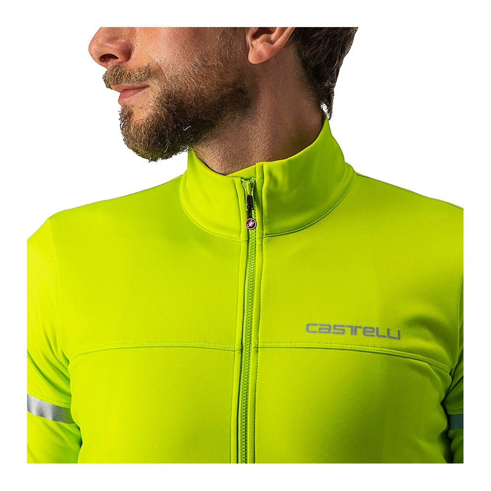 Castelli FONDO 2 - Maillot Homme electric lime/silver reflex