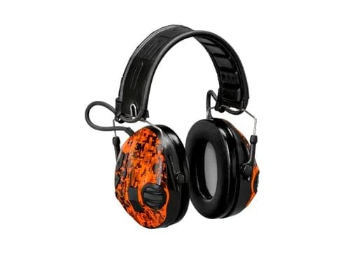 3M Peltor SportTac MT16H210F-478GN945 - Hodetelefoner - full størrelse - kablet - oransjecamo, camo-grønn