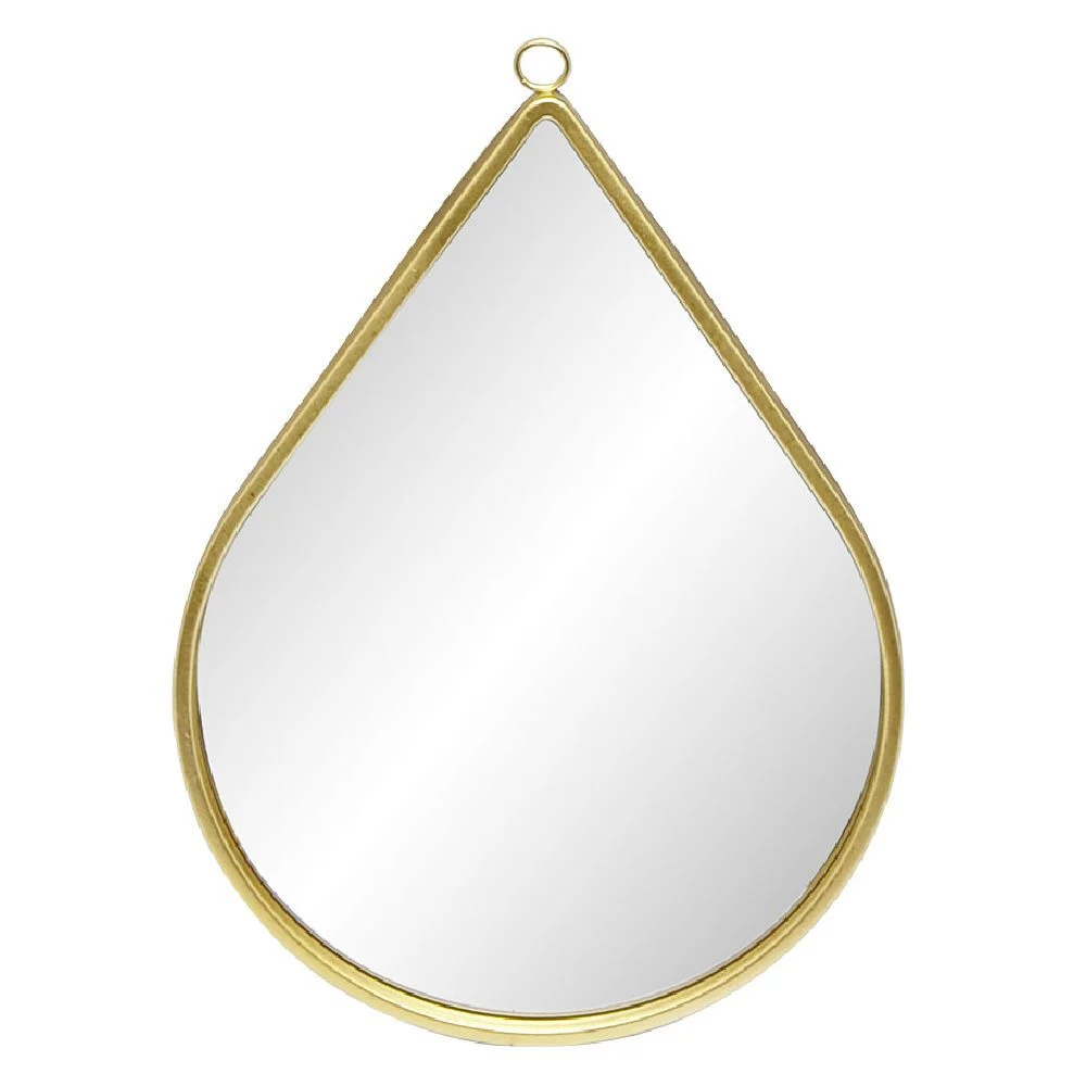 Miroir en métal doré