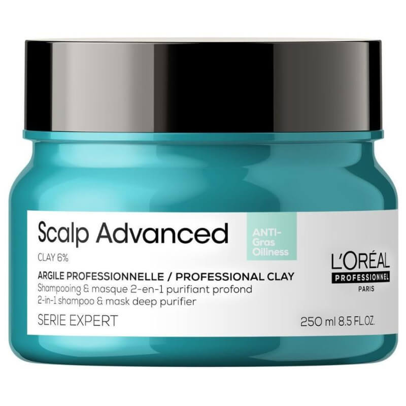 Argile purifiante 2-en-1 cheveux gras Scalp Advanced L'Oréal Professionnel 250ML