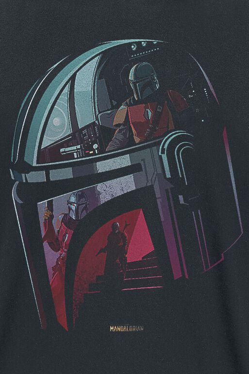 The Mandalorian - Casque | Star Wars T-Shirt Manches courtes