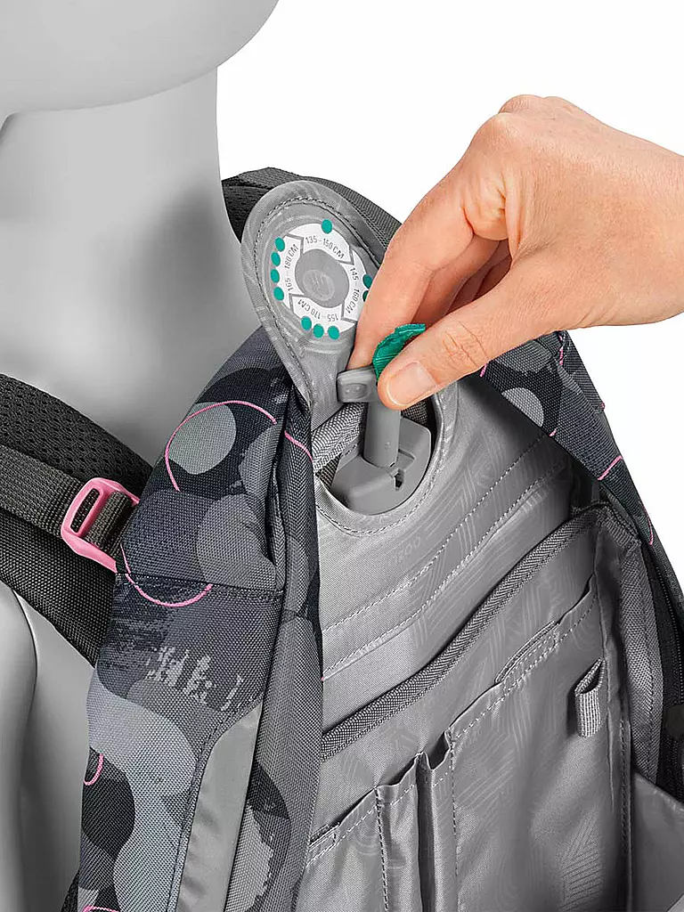 COOCAZOO Schulrucksack JOKER BUBBLE BRUSH grau