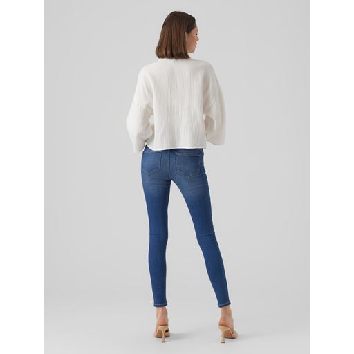 Vero Moda Natali Crop Skjorte, Snow White, XL
