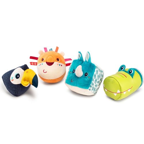 Lilliputiens activiteitenrammelaars jungle - 4st