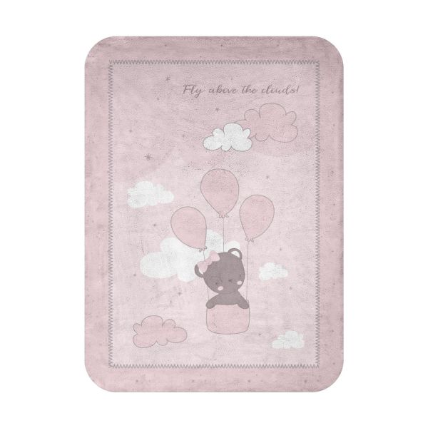Kikkaboo Manta para Bebé Super Macia 80/110 cm Dream Big Pink