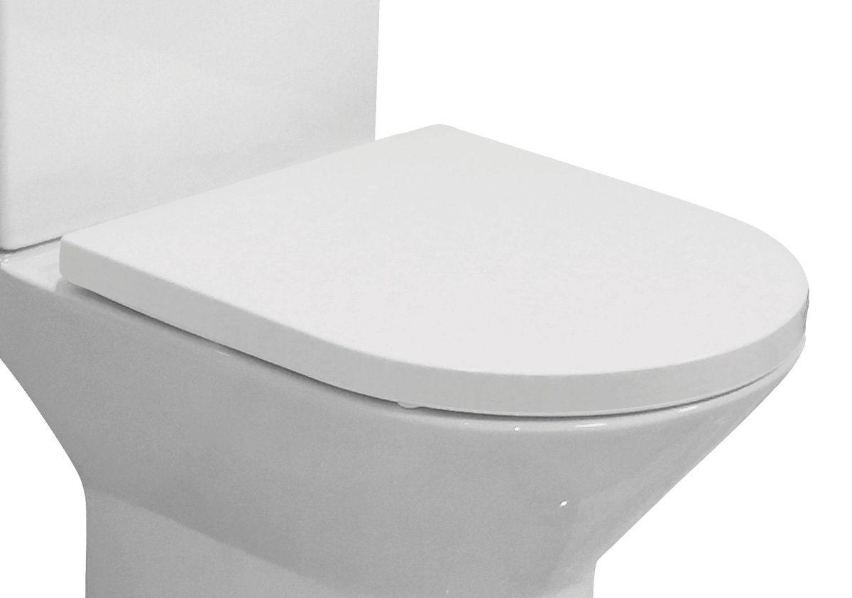 Eastbrook Croxley softclose toiletzitting wit glans
