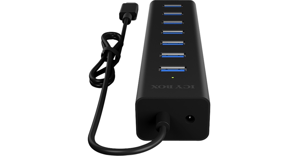 ICY BOXIB-HUB1700-C3 usb-hub  (Zwart)