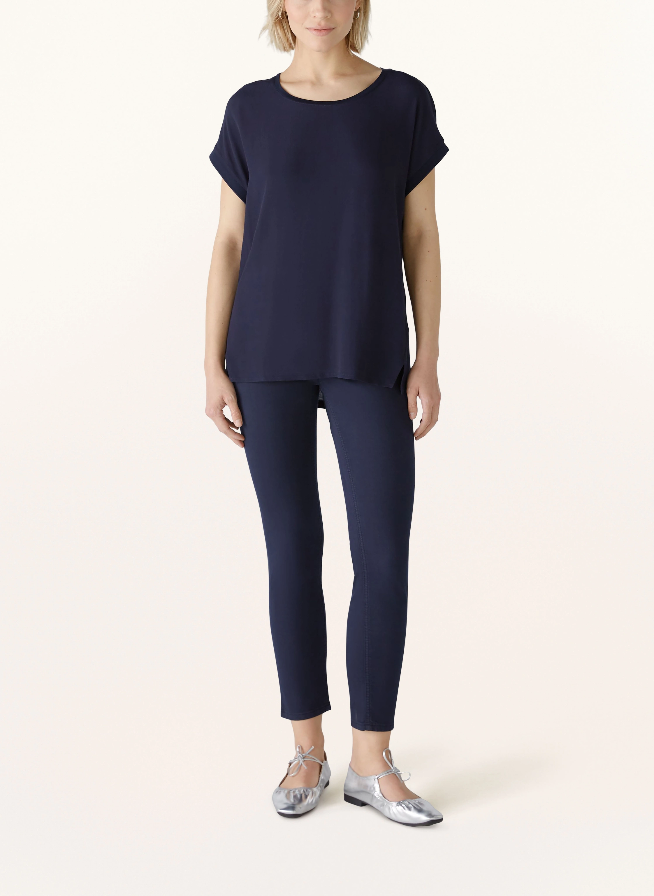 oui Blusenshirt im Materialmix