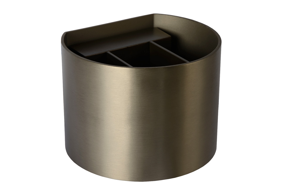 Lucide Xio wandlamp halfrond 10x10cm G9 bruin