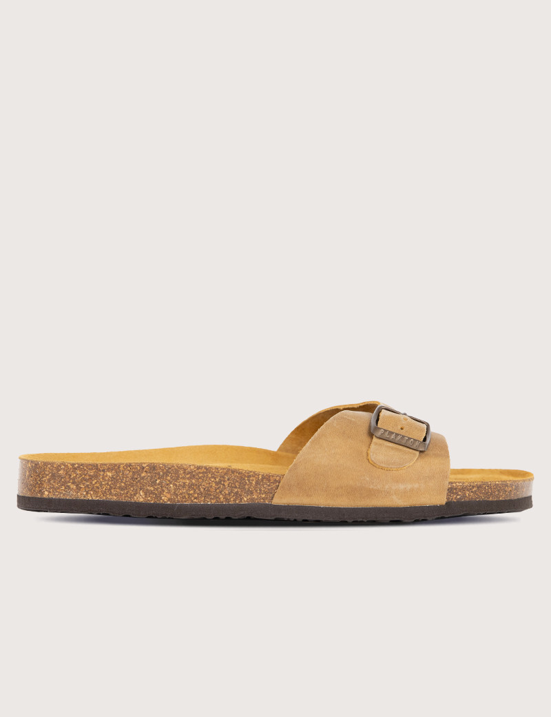 PLAKTON MULES HOMME SIMPLE BRIDE BEIGE