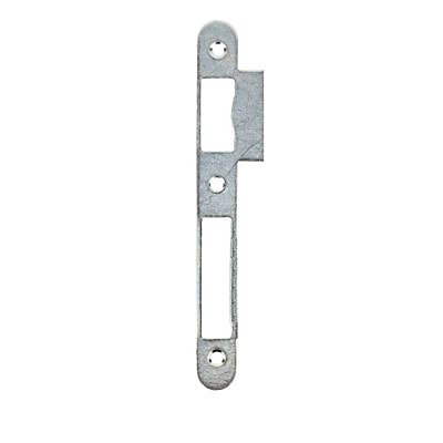 Gâche plate 20/10 2 empennages par serrure encastrée Bricard bout rond