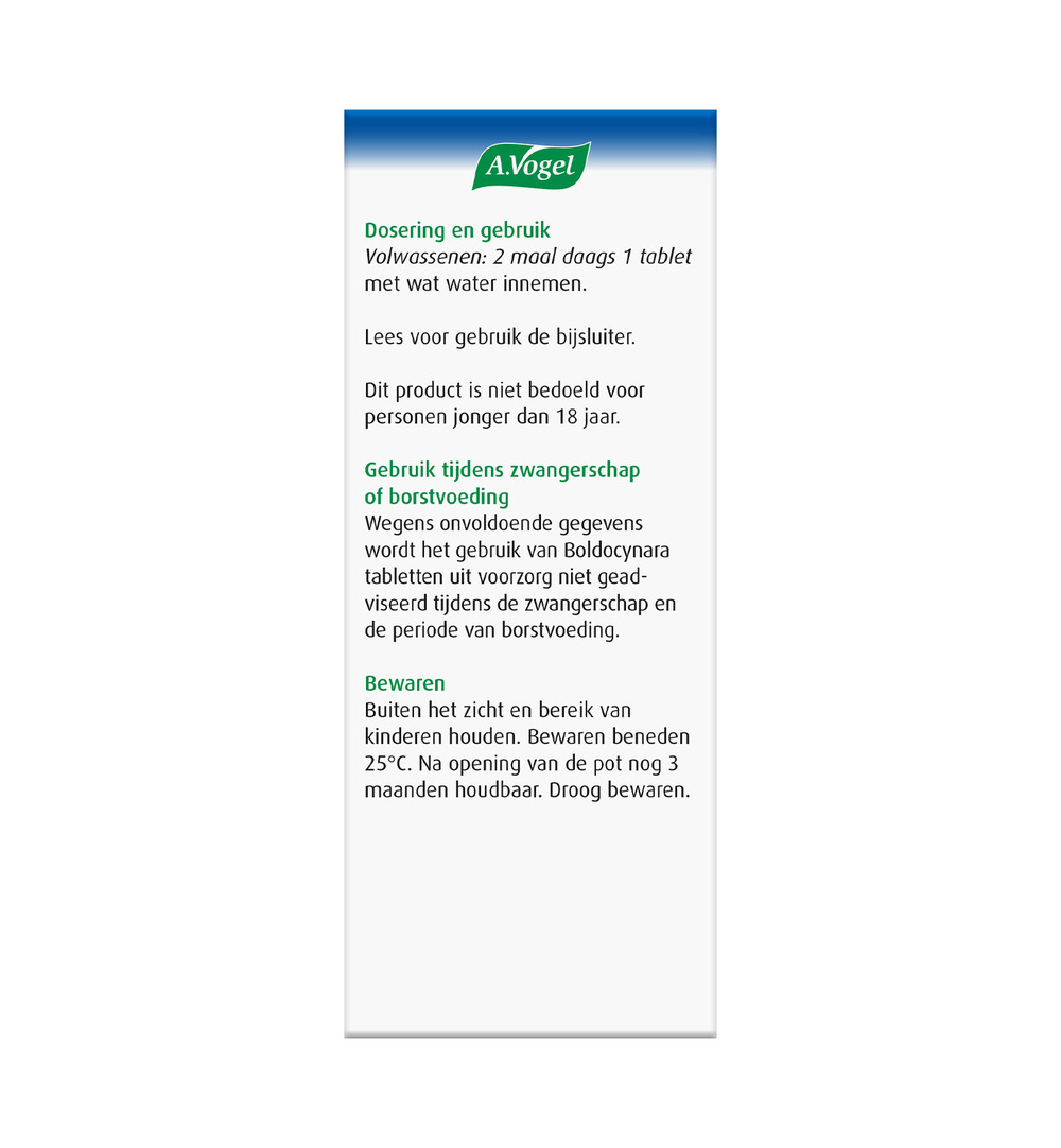 A.Vogel Boldocynara (80 tabletten)