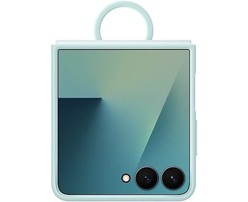 Samsung Galaxy Flip7 Ring Case (Silicone) Light Green