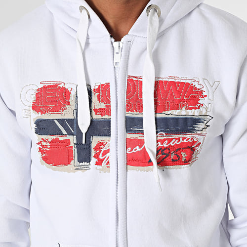 Sweat Zippé Blanc