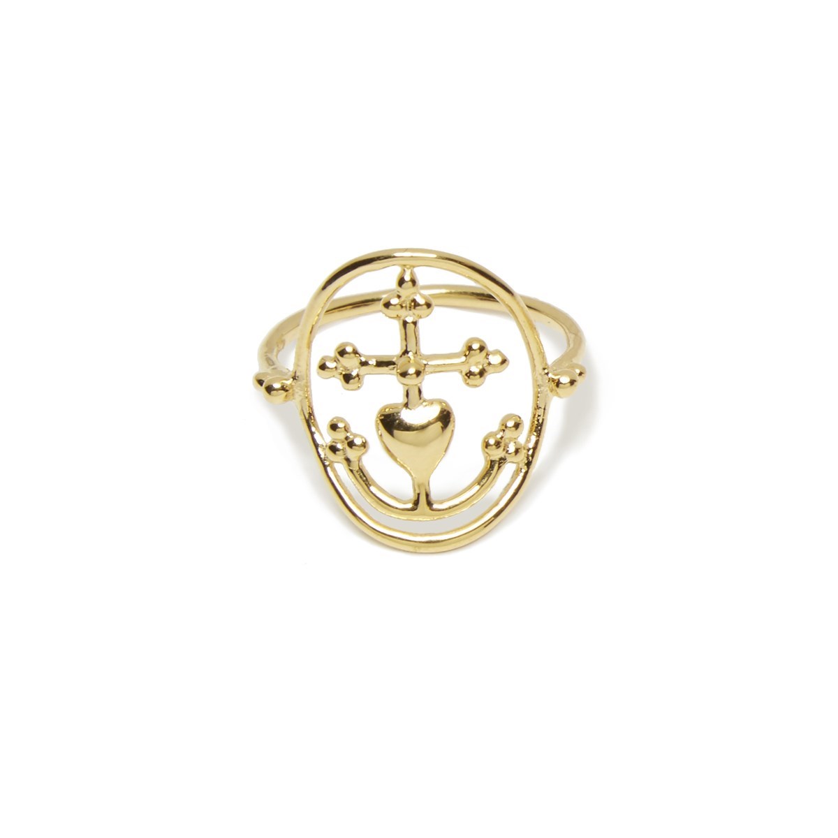 Bague vemeil croix de Camargue
