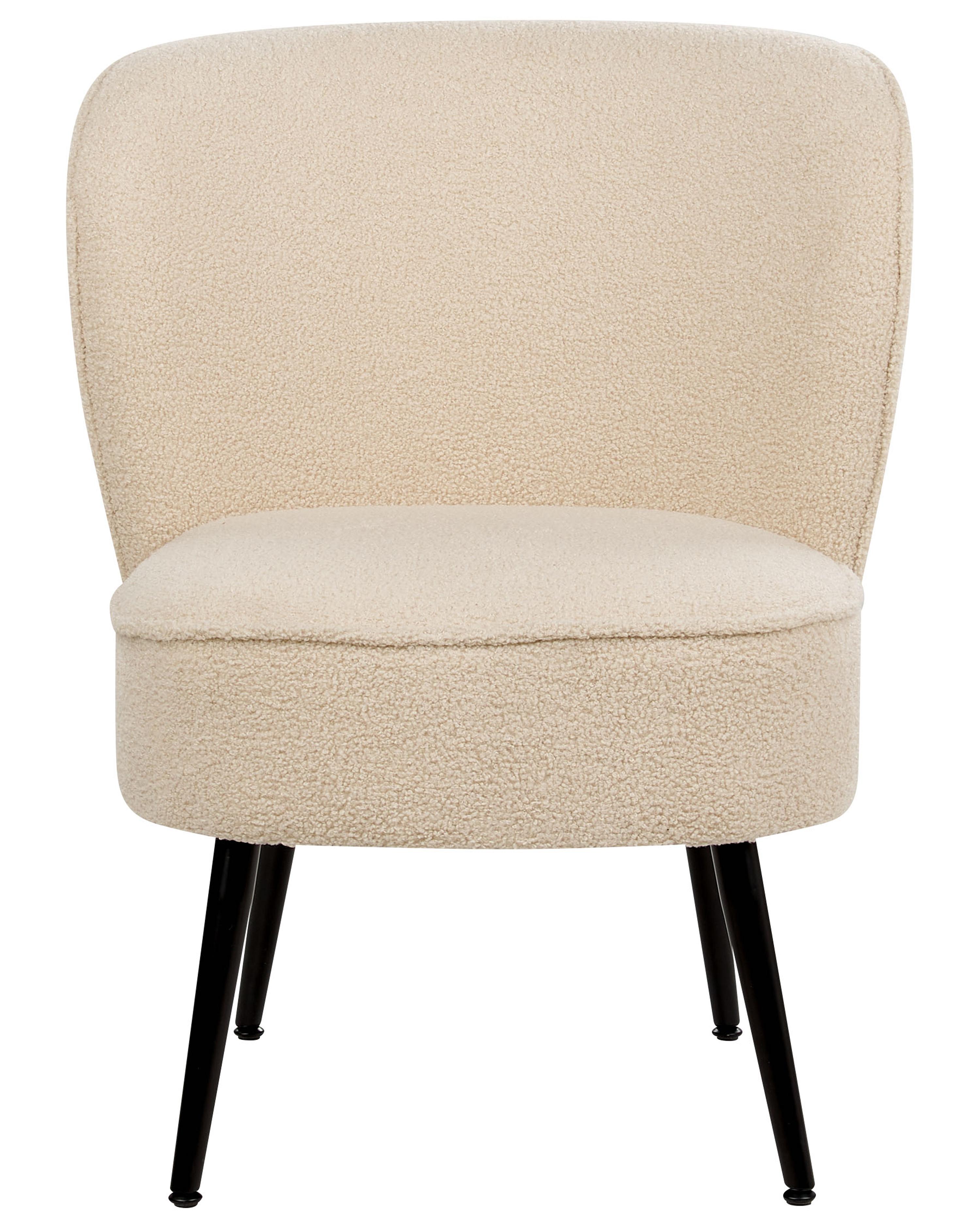 Fauteuil VOSS Bouclé Lichtbeige