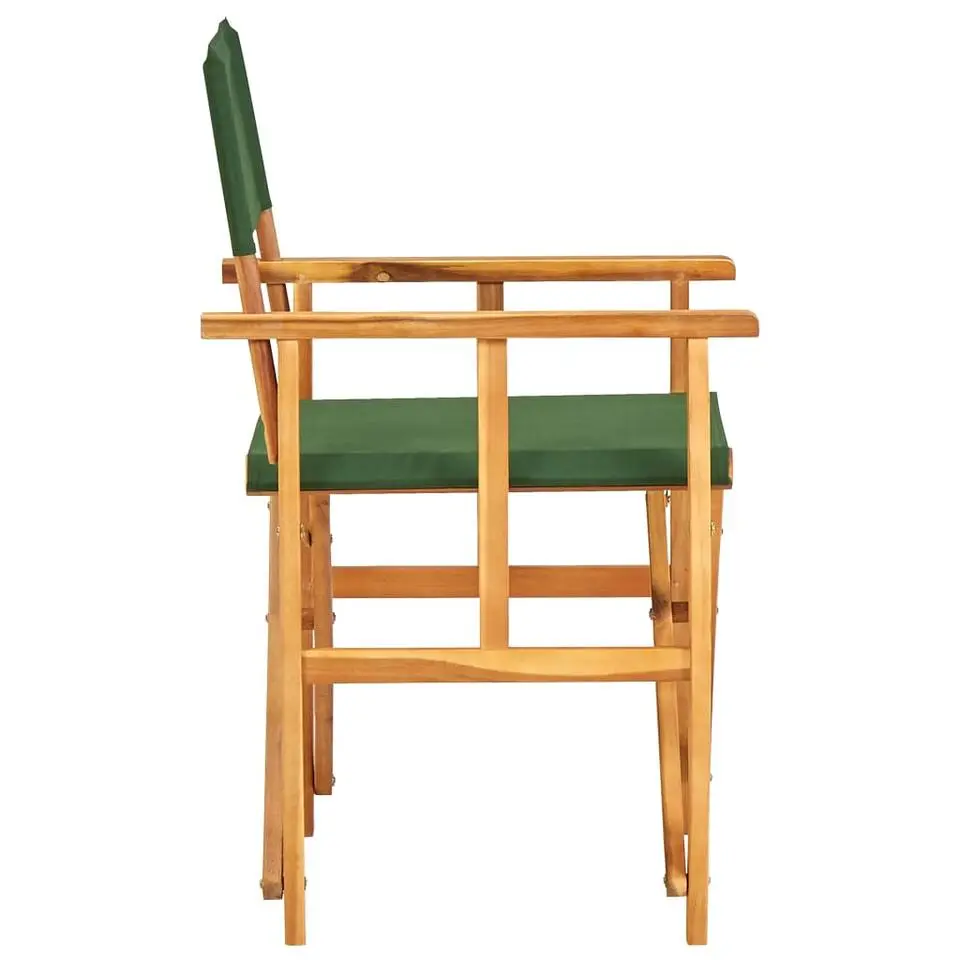 vidaXL - Regisseursstoelen - Groen - Hout - 2 stuks