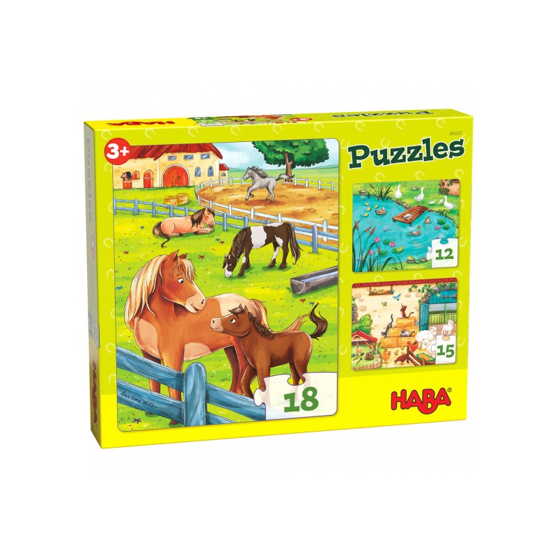 Puzzle 18 pièces - Animaux de la ferme