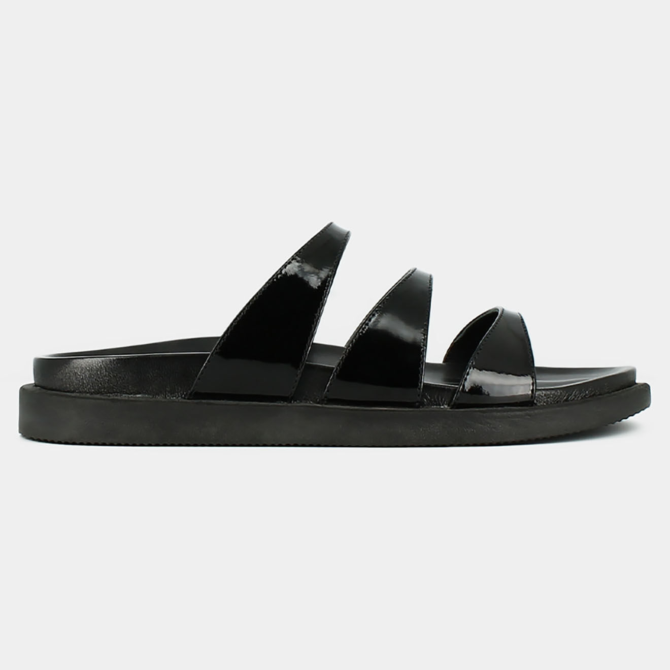 Jonak Mules en Cuir verni Wafi noires