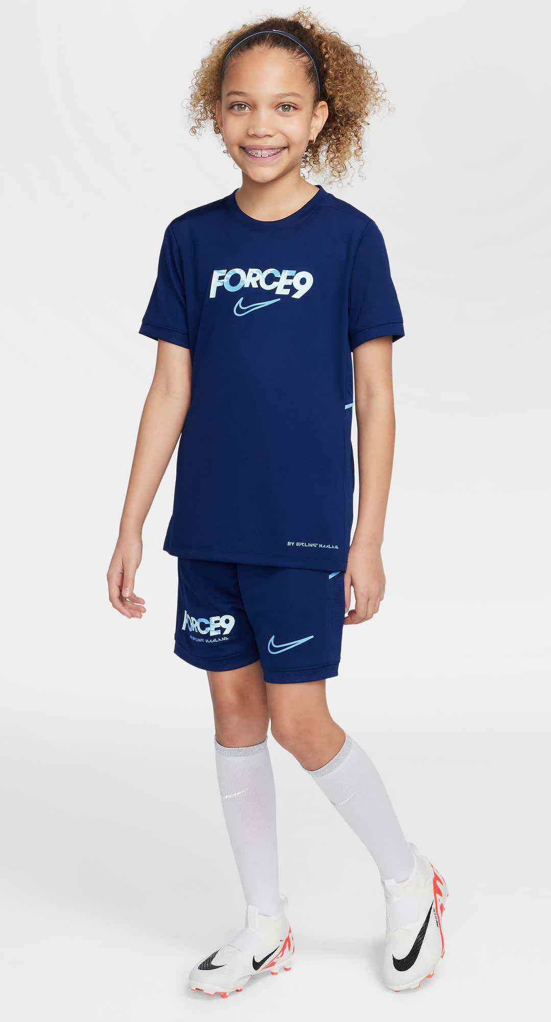 Erling Haaland Academy Dri-FIT Top Junior 492/Blue Void/Blue Void/University Blue