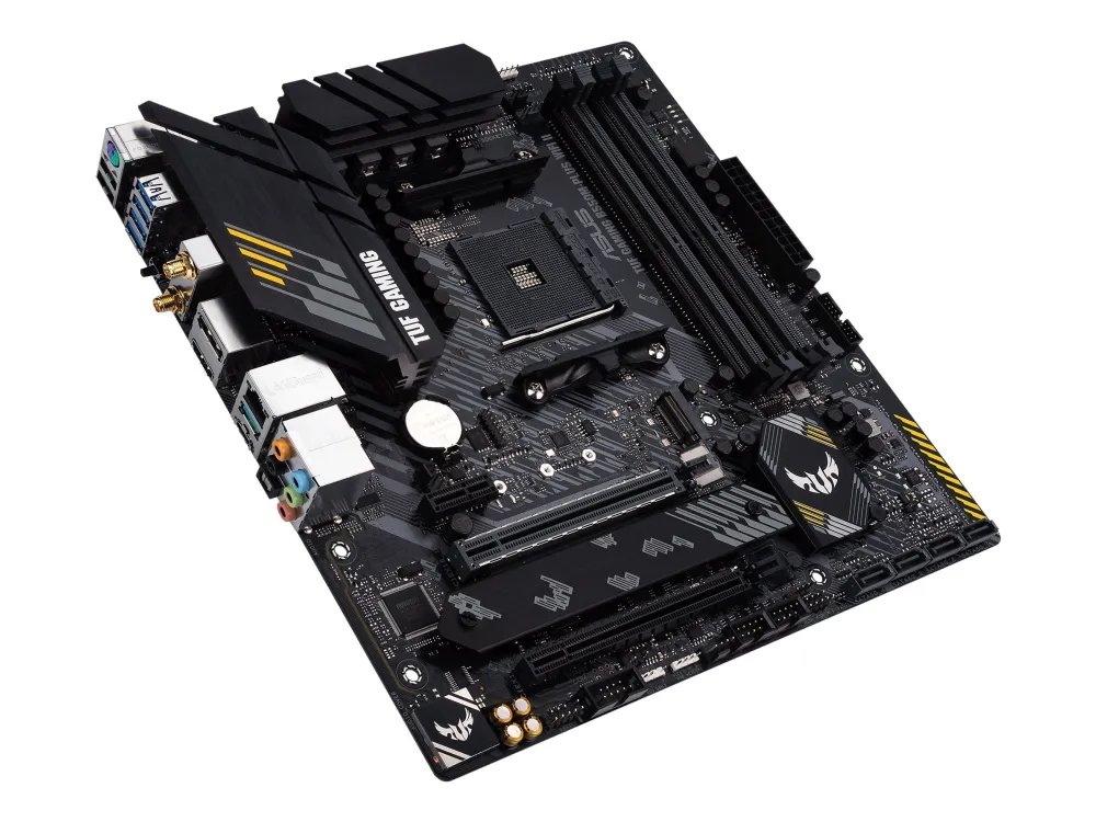 ASUS TUF GAMING B550M-PLUS WIFI II - Bundkort - micro ATX - Socket AM4 - AMD B550 Chipset - USB-C Gen2, USB 3.2 Gen 1, USB 3.2 Gen 2 - 2.5 Gigabit LAN, Wi-Fi 6, Bluetooth - onboard grafik (CPU påkrævet) - HD Audio (8-kanaler)