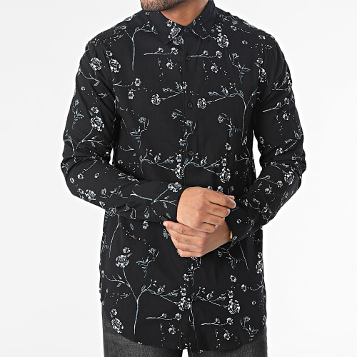 Chemise Manches Longues Axl Life Noir Floral