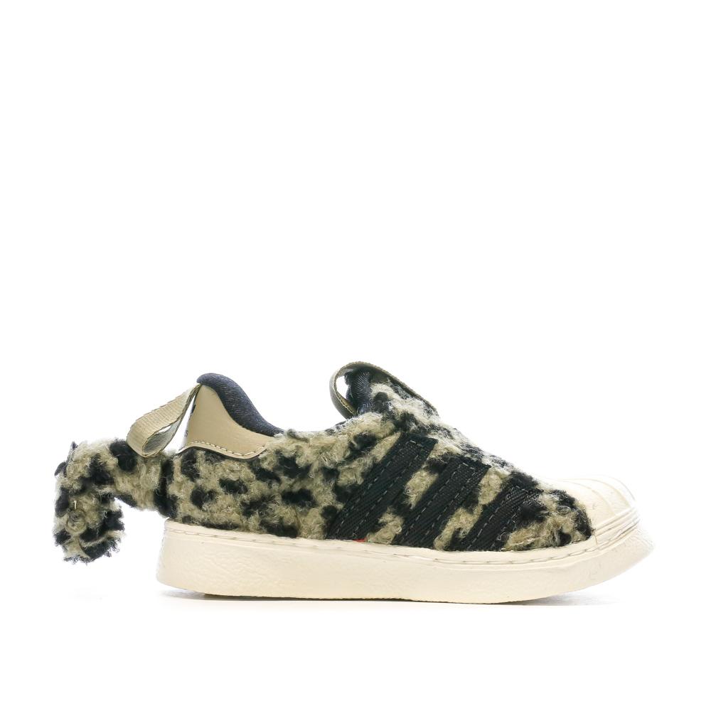 Adidas Baskets Kaki/Noir Garçon Superstar 360 IGY9174