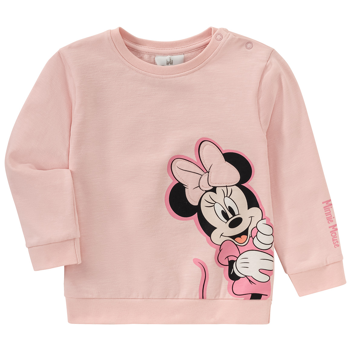 Topomini Minnie Maus Sweatshirt mit Print hellrosa