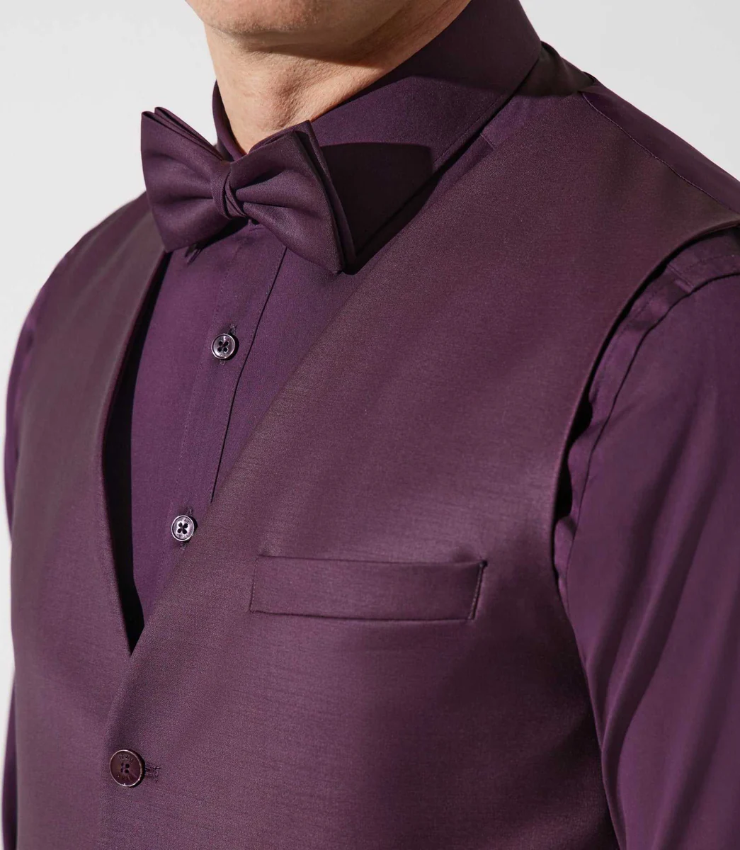 Gilet de costume violet