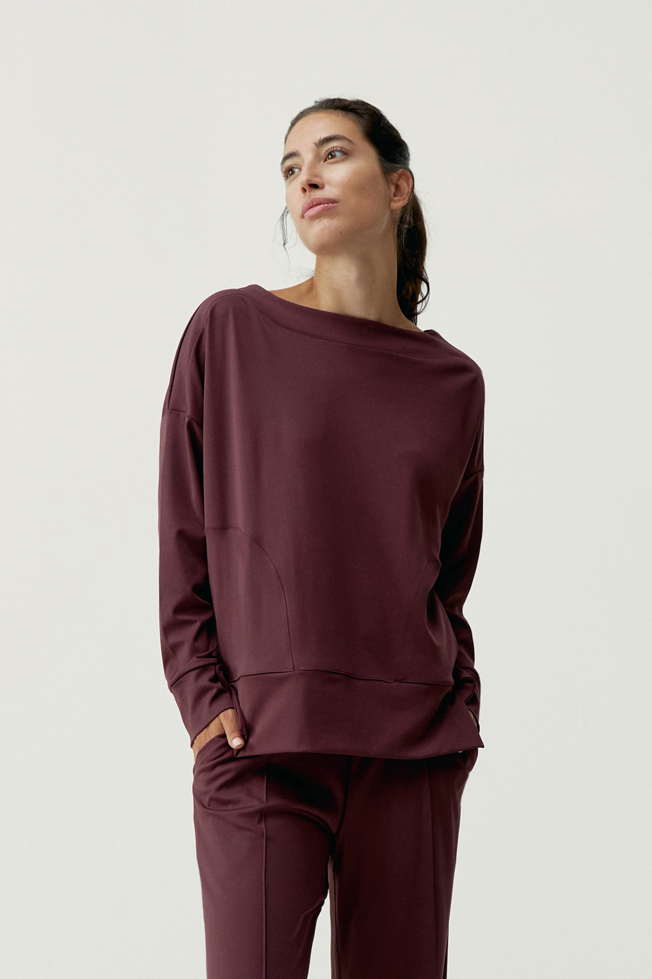 Moletom Malik Dark Cherry