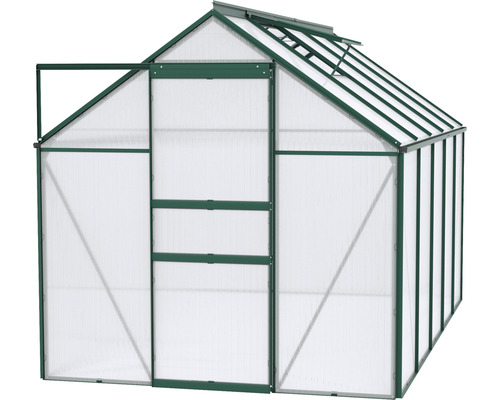 Vitavia Comet 6200 kas, dubbelwandige polycarbonaat panelen 4 mm, 195 x 321 cm, smaragdgroen