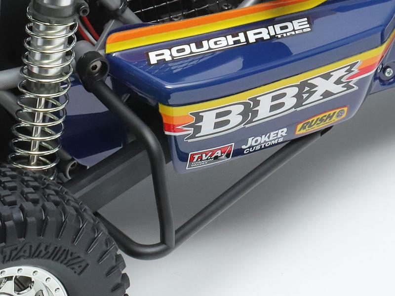 Tamiya Buggy BBX, BB-01, 2WD, Bausatz, 1:10 RWD Off-Road Buggy im klassischen Design auf einer neuen Plattform