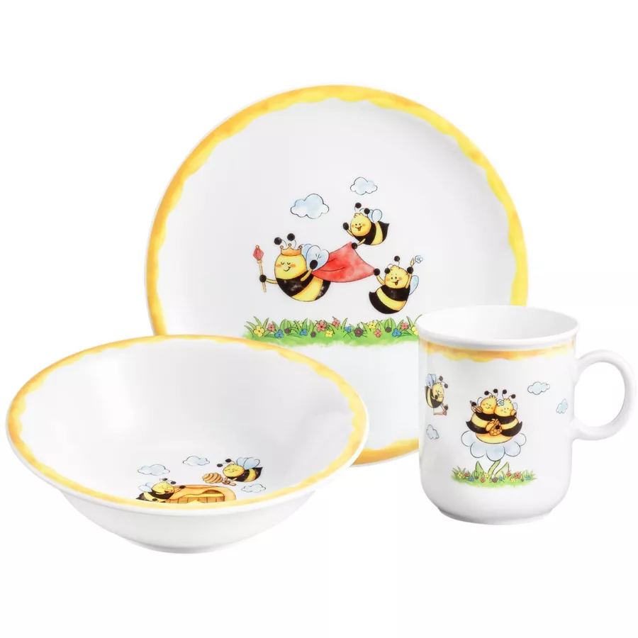 Seltmann Weiden Kindergeschirr Set Compact Fleißige Bienen bunt
