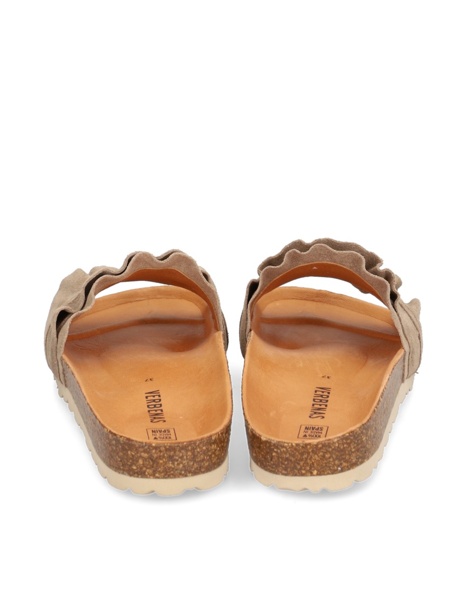 Veloursleder Pantoffel