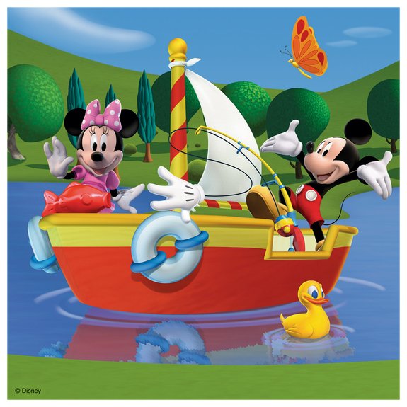 Puzzles 3x49 pièces - Tout le monde aime Mickey -