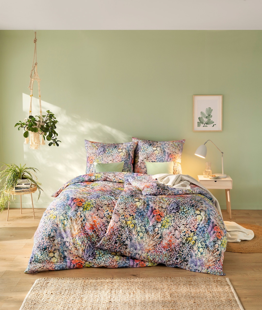 ESTELLA Mako-Satin Bettwäsche ROSALIE 135 x 200 cm mehrfarbig