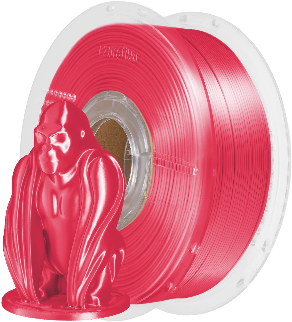 AzureFilm  PLA Silk Rose, 1,75 mm / 1000 g    Hochwertiges Filament mit Silk-Effekt
