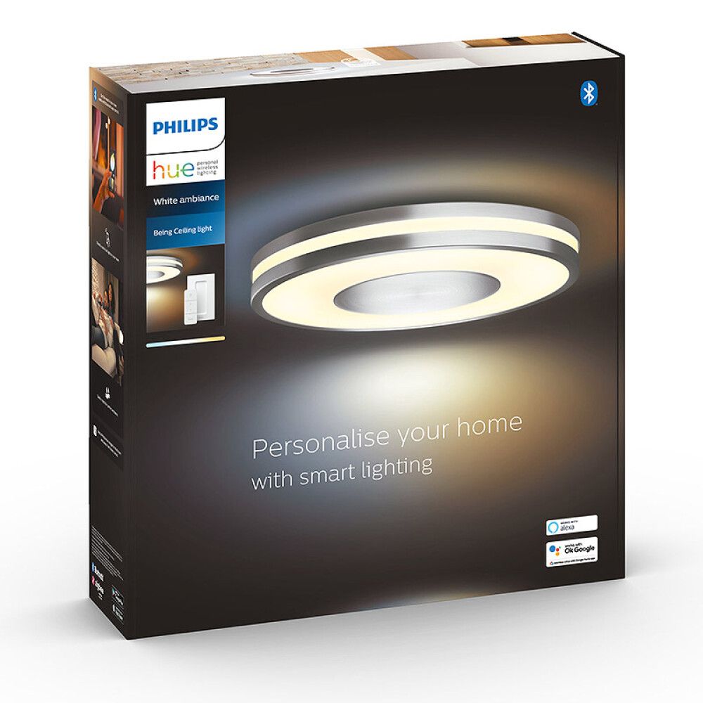 PLAFOND PHILIPS HUE BEING Ø34,8CM ALUMINIUM