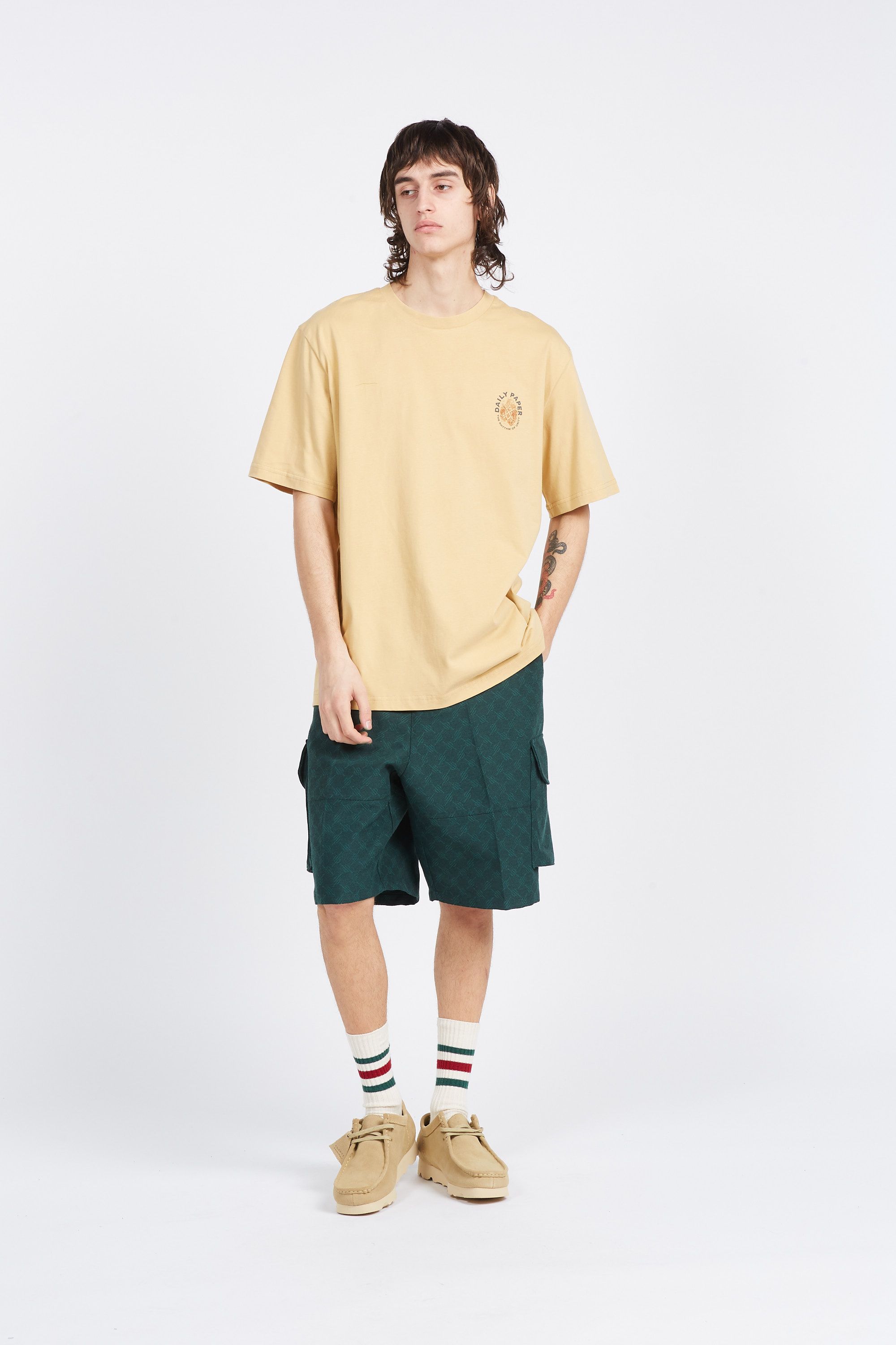 Daily Paper T-shirt identity ss t-shirt Beige