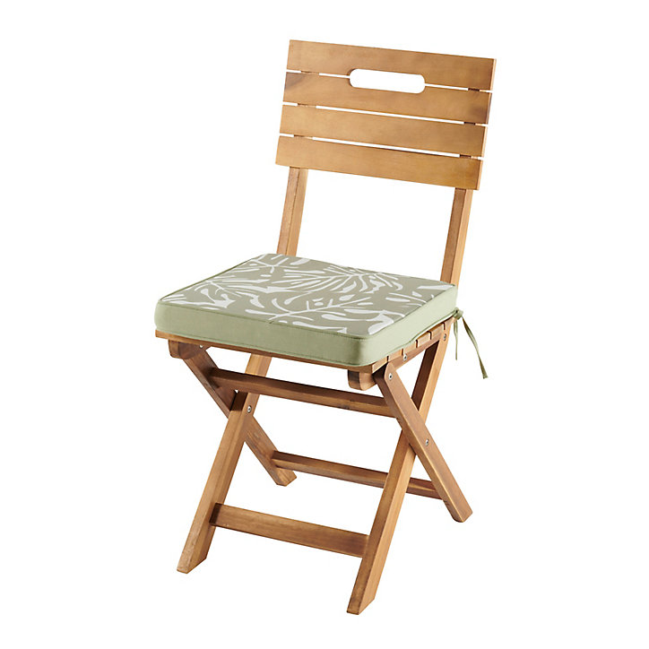 Galette de chaise GoodHome Tiga green tea 40 x 40 cm