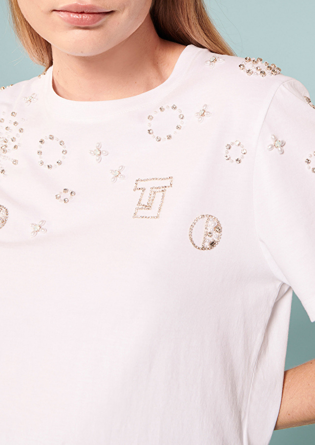 T-shirt Taraloveblanc en jersey