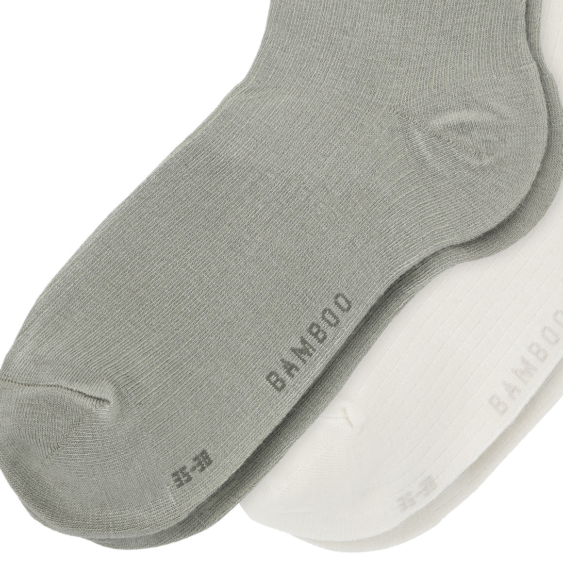 Gina Benotti 2 Paar Damen Socken mit Viskose creme / oliv