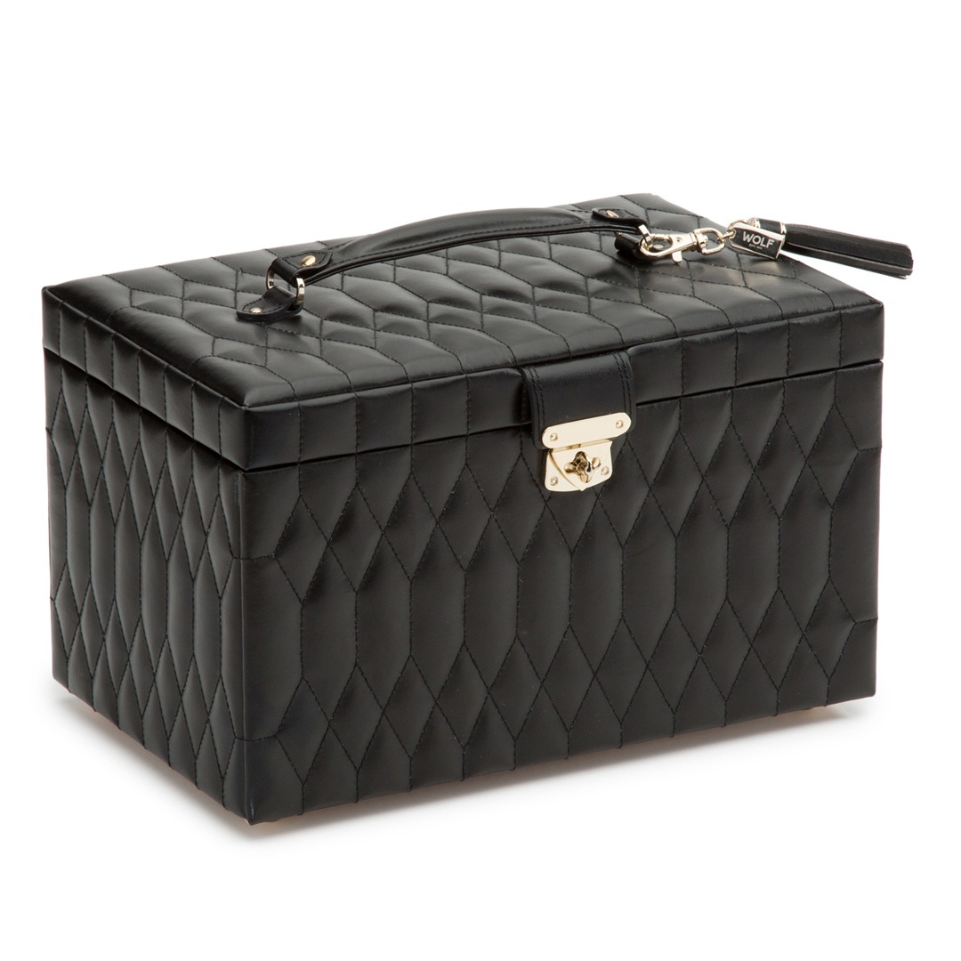 Wolf 1834 Caroline Schmuckbox Large Schwarz