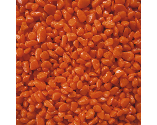 Aquariumgrind, gekleurd grind 3-5 mm 5 kg oranje